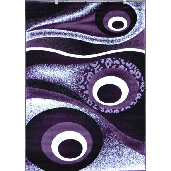 Persianrugs Abstract Purple Area Rug & Reviews Wayfair